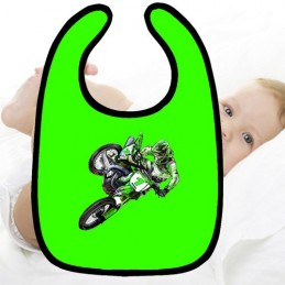 bavoir bébé motocross KAWASAKI N°1