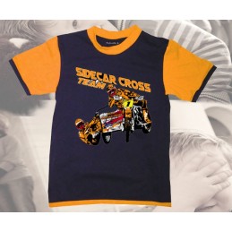 Tee-shirt imprimé sidecar cross orange