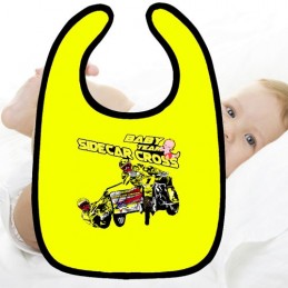 bavoir bébé sidecar cross jaune