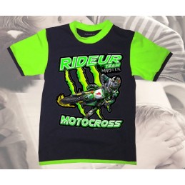 Tee-shirt imprimé Moto cross team monster