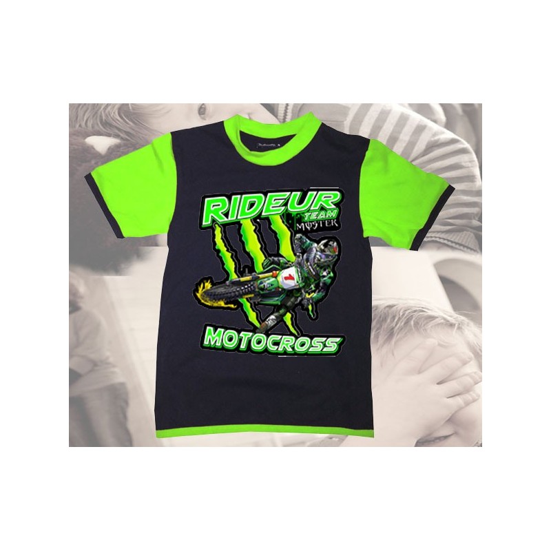 Tee-shirt imprimé Moto cross team monster