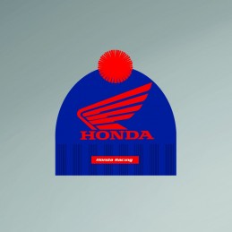 bonnet pompon honda racing team bleu