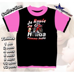 Tee-shirt  rose  Honda 