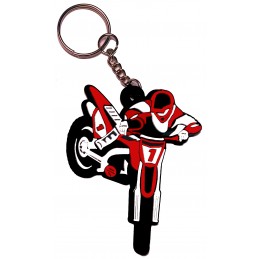 porte clé Moto Whip rouge