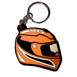 porte clé Casque moto Orange