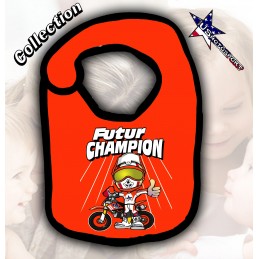bavoir moto Future Champion Rouge
