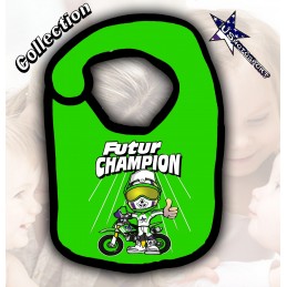 bavoir moto Future Champion Vert
