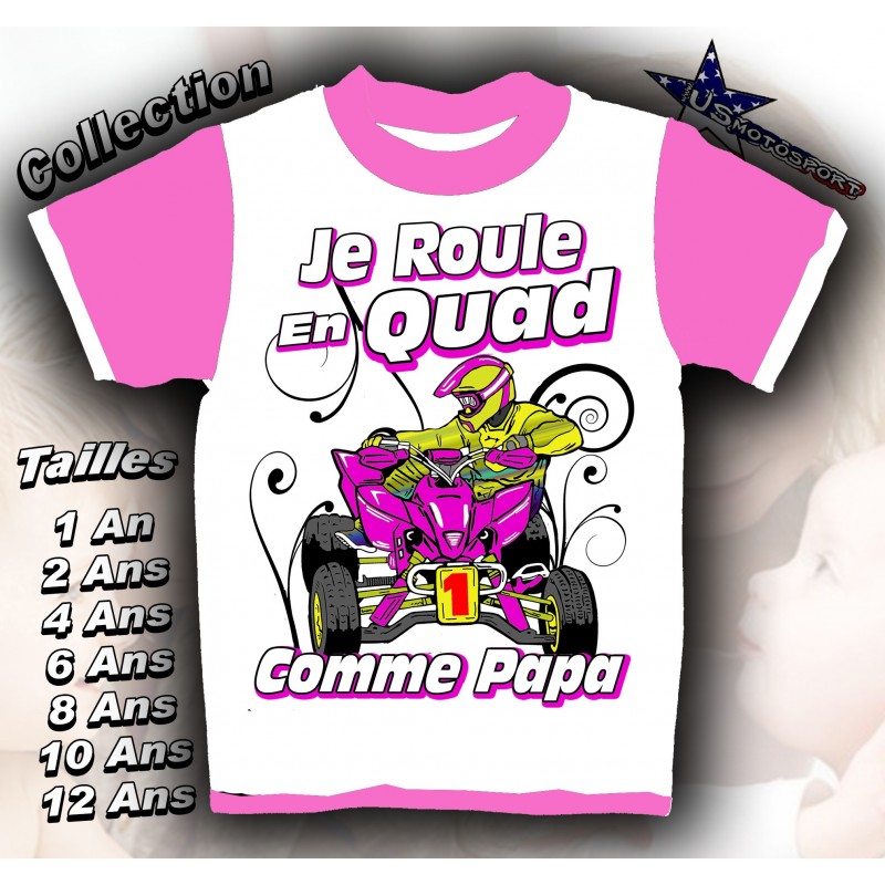 Tee-shirt imprimé quad team girl