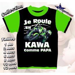 Tee-shirt  Moto route Kawa