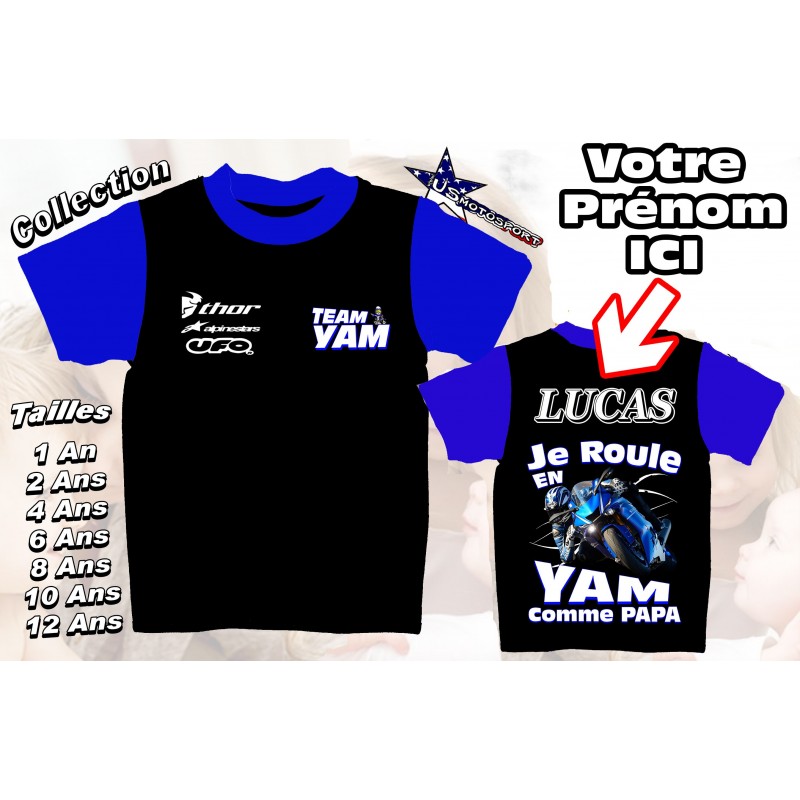 Tee-shirt imprimé Moto route yamaha