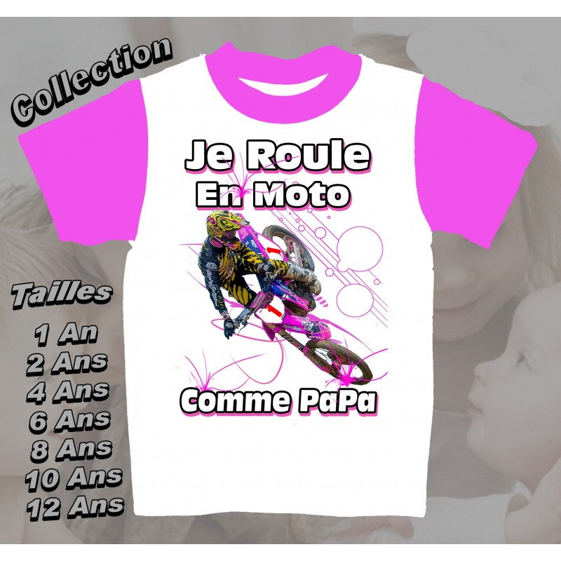 Tee-shirt imprimé Moto cross future rideuse