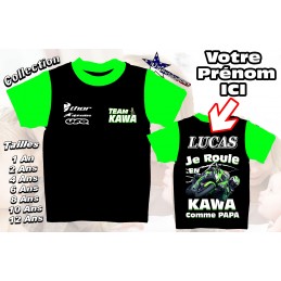 Tee-shirt imprimé Moto route kawasaki