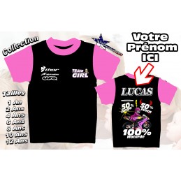 Tee-shirt imprimé Moto route team girl