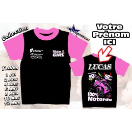 Tee-shirt imprimé Moto route team girl 2