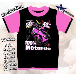 Tee-shirt  Moto route Girl