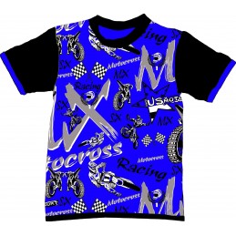 Tee-shirt imprimé Mx bleu