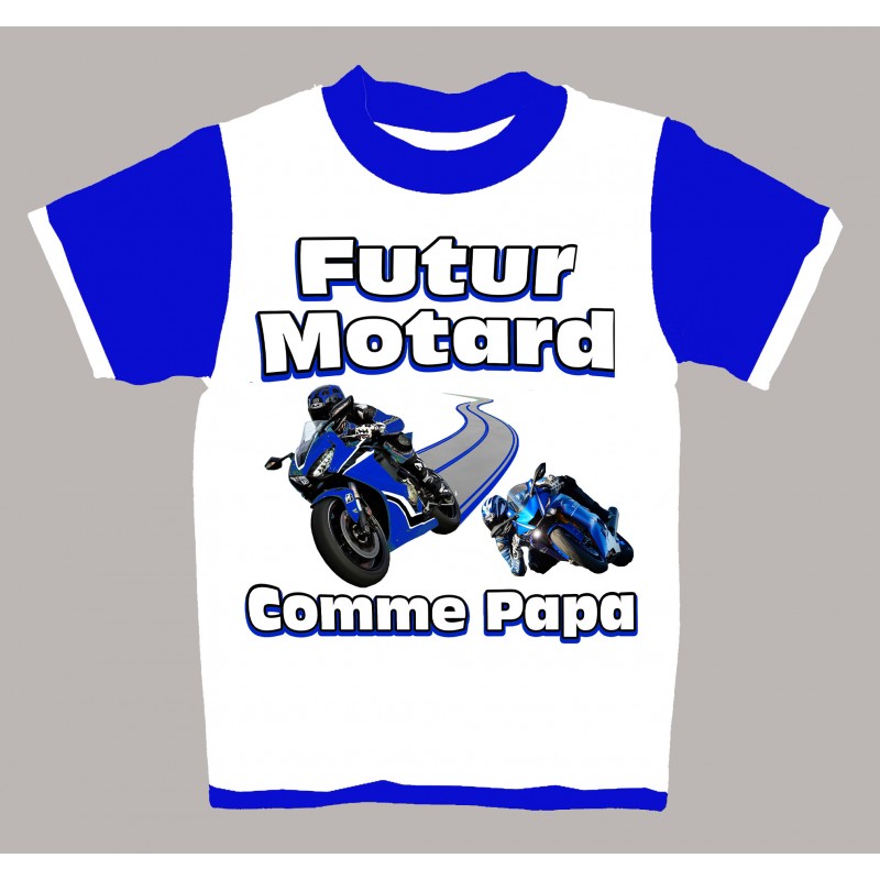 Motard Français T-Shirt Moto Homme