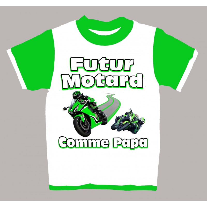 Tee-shirt enfant Moto route futur motard