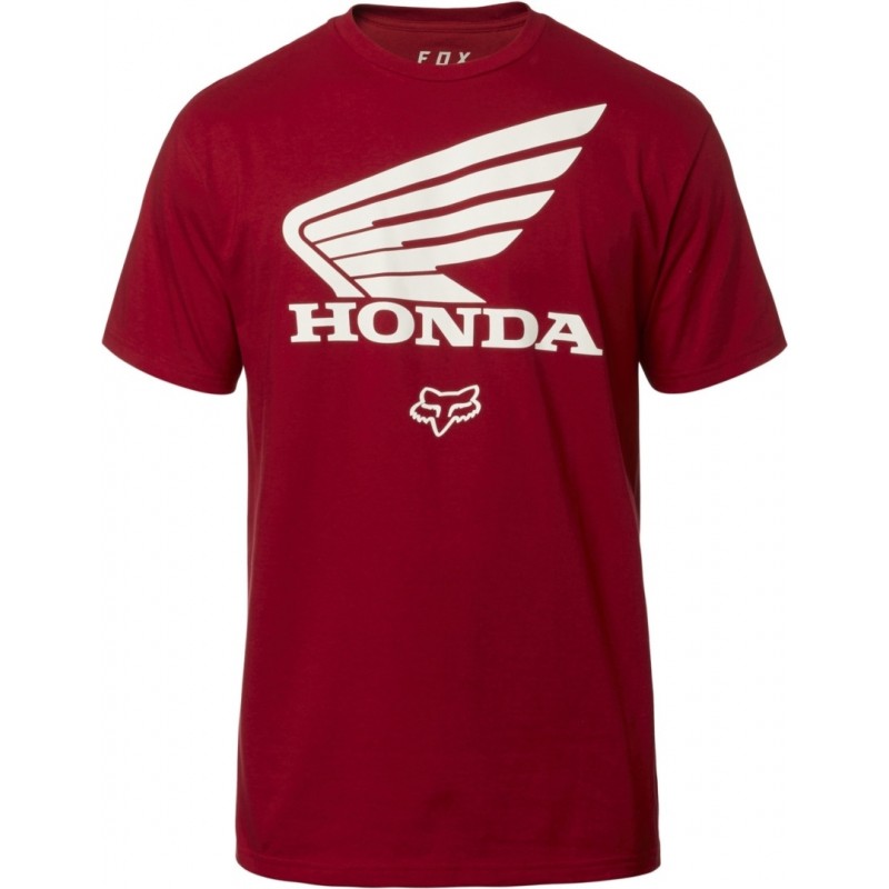 tee shirt FOX Honda X racing bordeaux