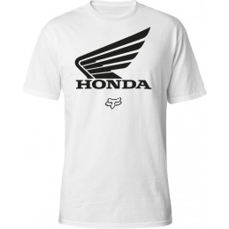 tee shirt FOX Honda X racing blanc