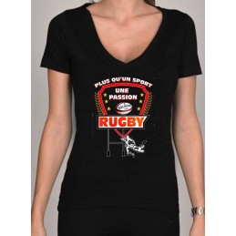 Tee Shirt femme Humour rugby