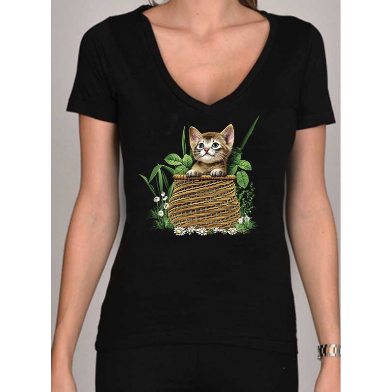 Tee Shirt femme Humour chat