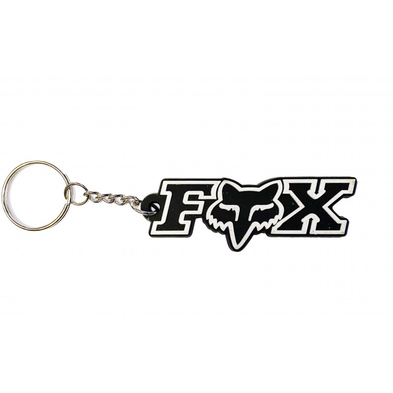 porte-cle-motocross-fox-logo-noir