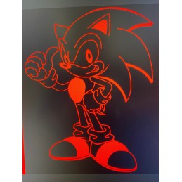Lampe 3D  Sonic