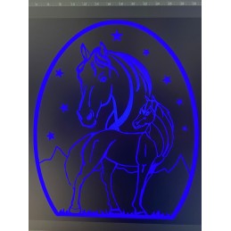 Lampe 3D  Cheval