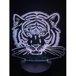 Lampe 3D Tigre