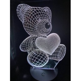 Lampe 3D Ours