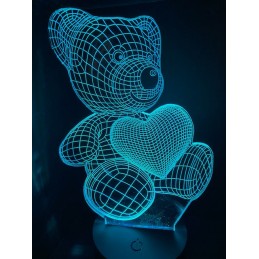 Lampe 3D Ours